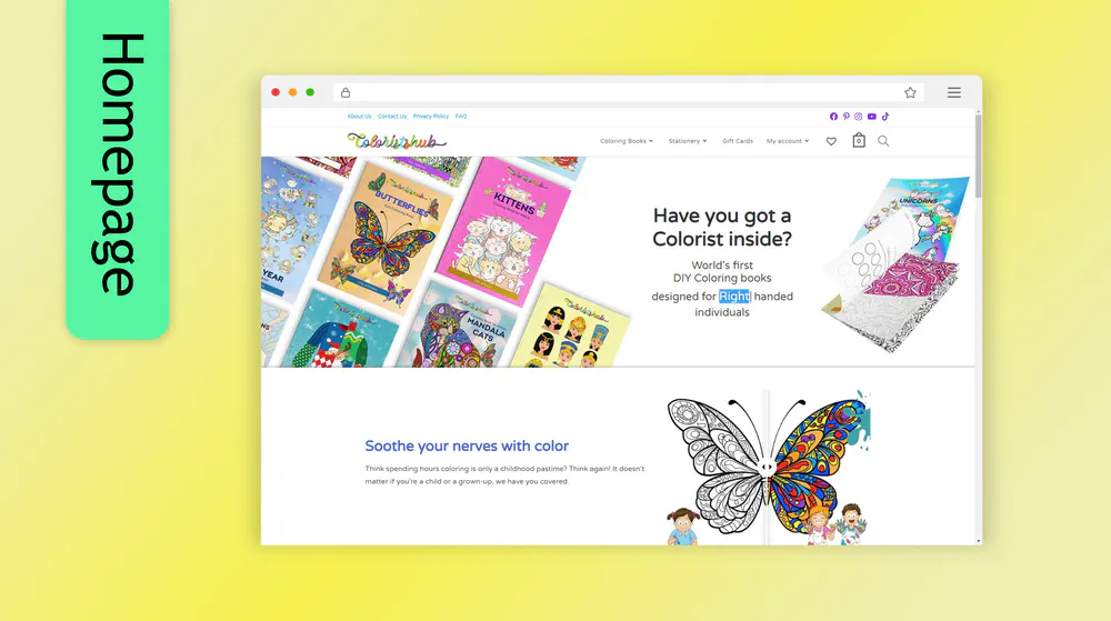 Colorists Hub Website Homepage