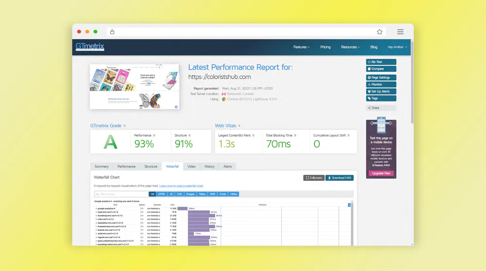 Results Speedtest Colorists Hub Website