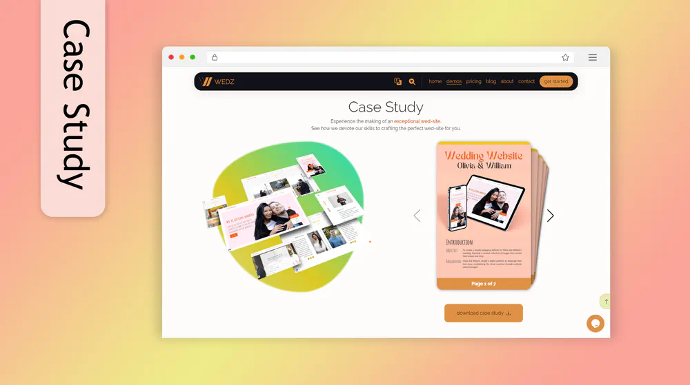 Wedz Website Case Studies